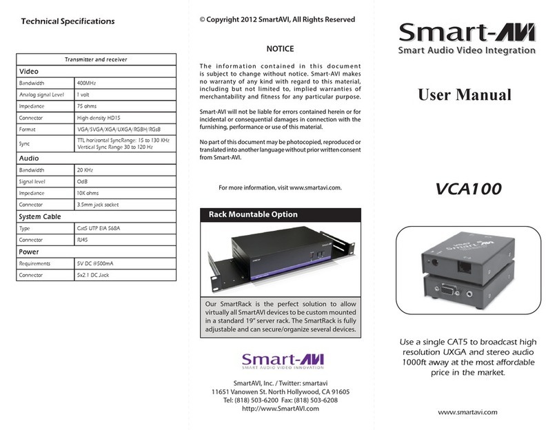 SMART-AVI VCA100 user manual