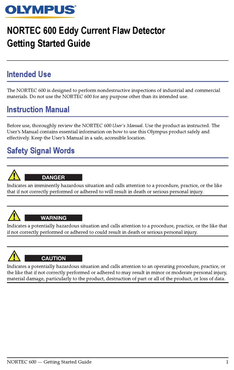 Olympus nortec 600 Getting started guide