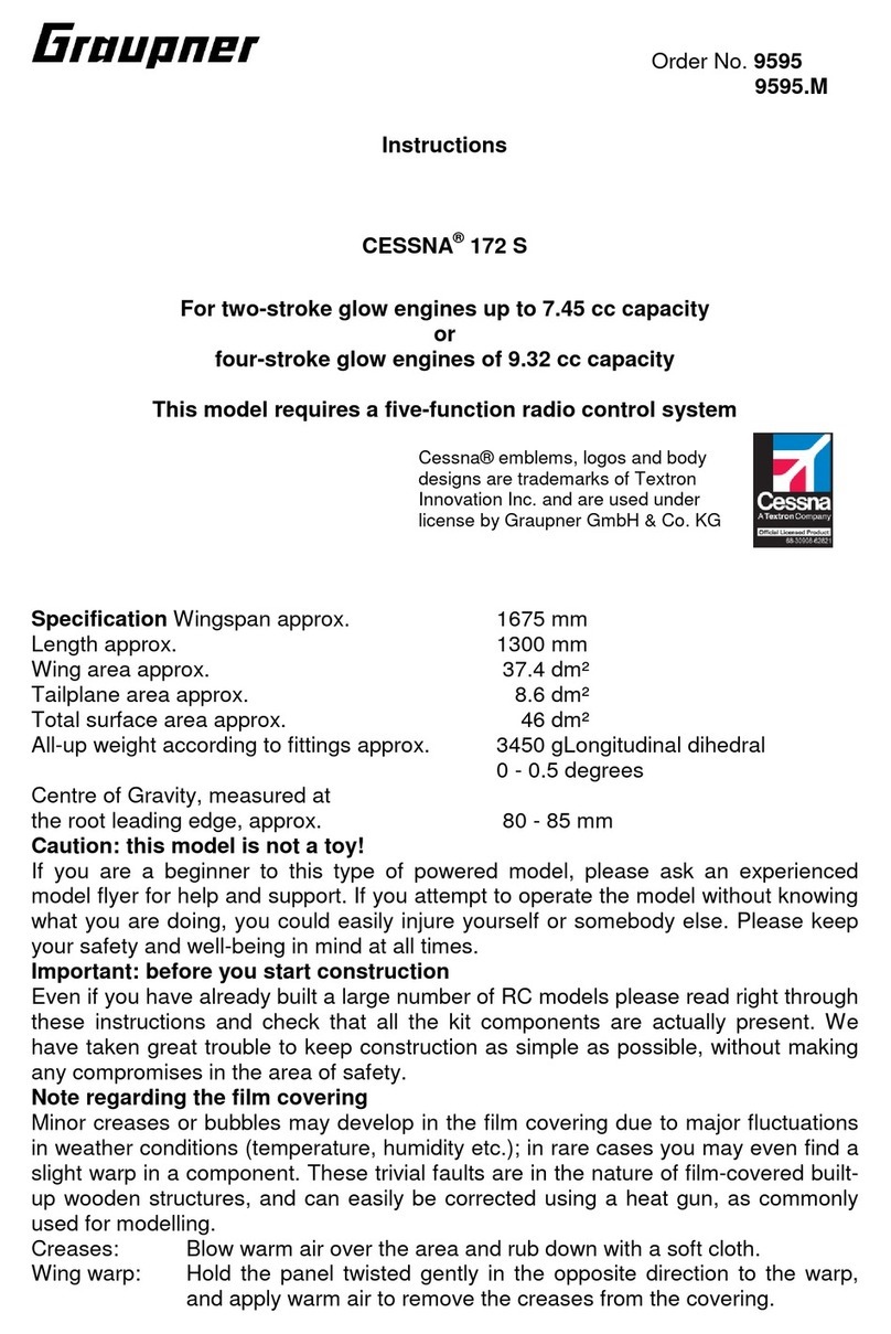 GRAUPNER CESSNA 172 S instructions
