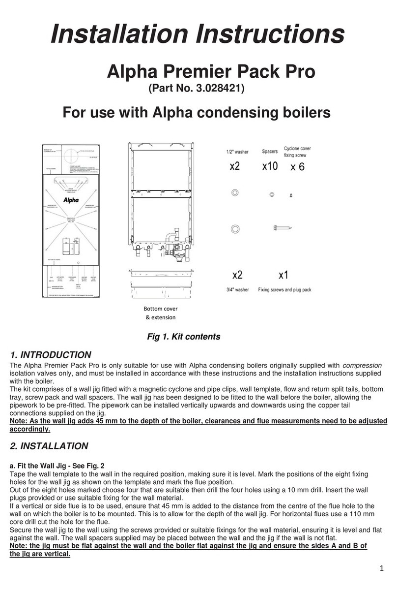 Alpha Premier Pack Pro installation instructions
