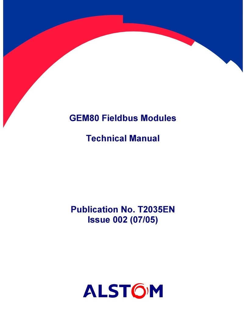 Alstom GEM80 Technical manual