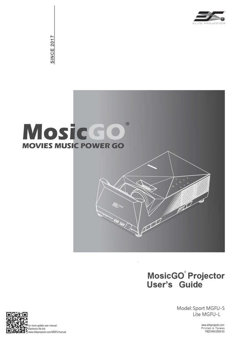 Elite Projector MosicGO Sport MGFU-S user guide