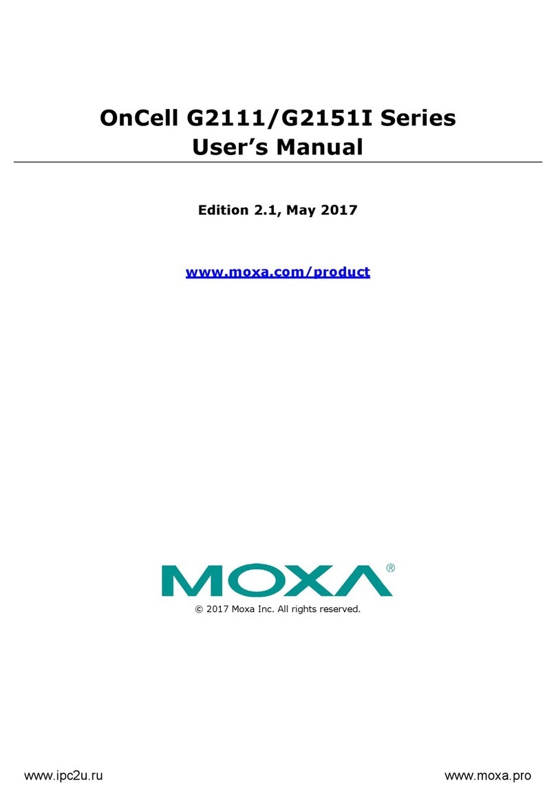 Moxa Technologies OnCell G2151I Series User manual Moxa Technologies OnCell G2151I Series User manual