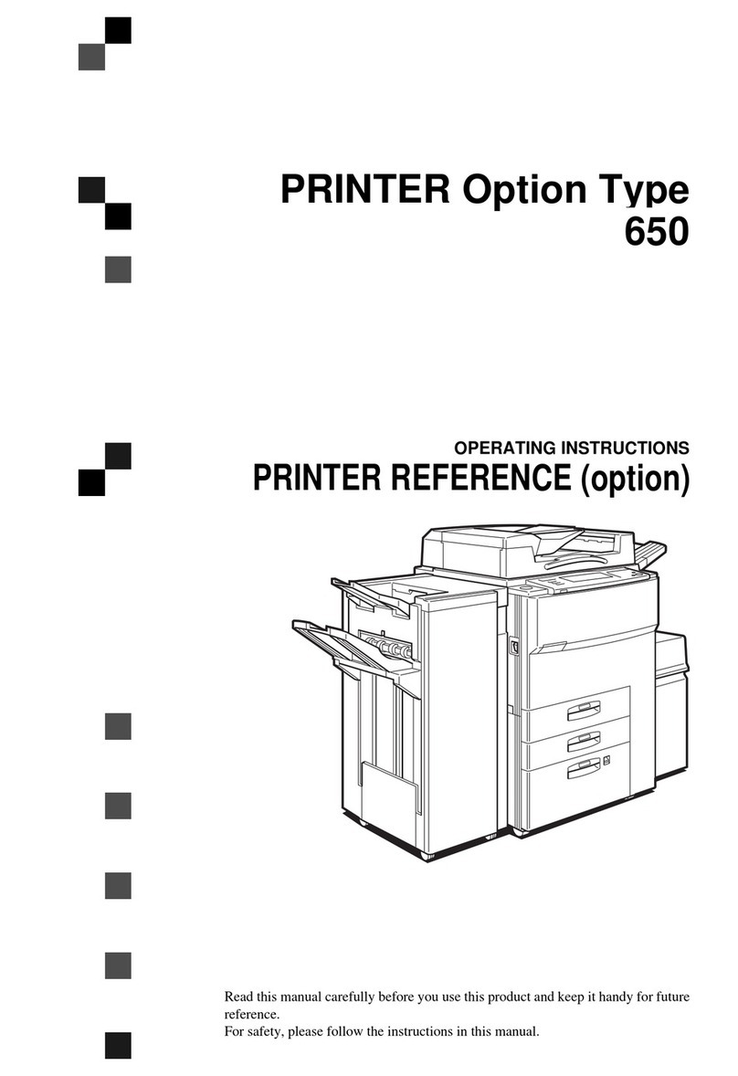 Ricoh Aficio 650 User manual