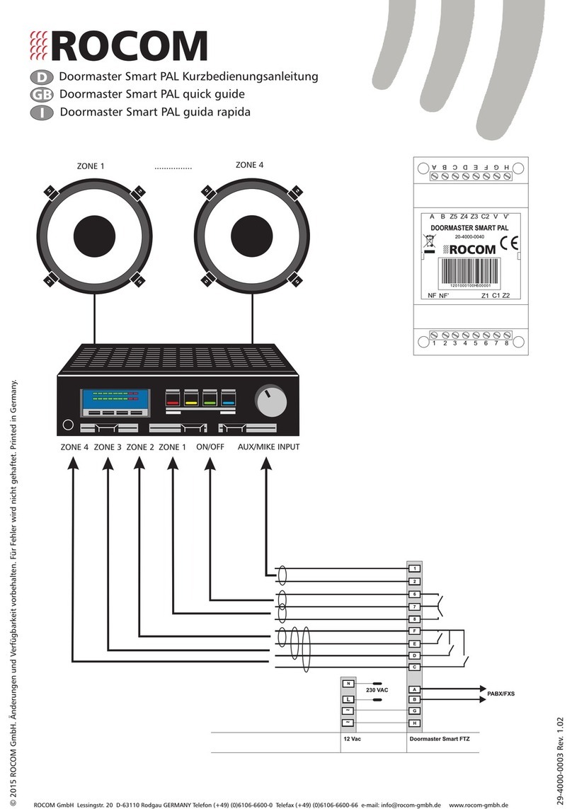 Rocom Doormaster Smart PAL User manual