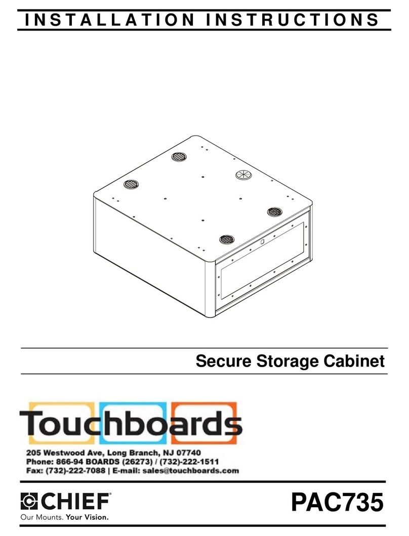 CHIEF PAC735 User manual