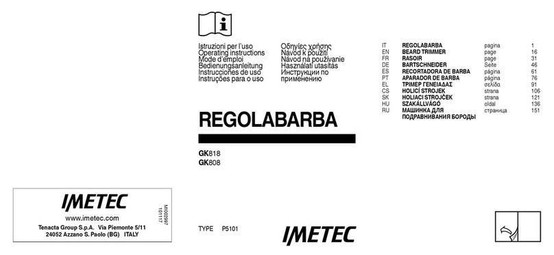 Imetec GK808 operating instructions