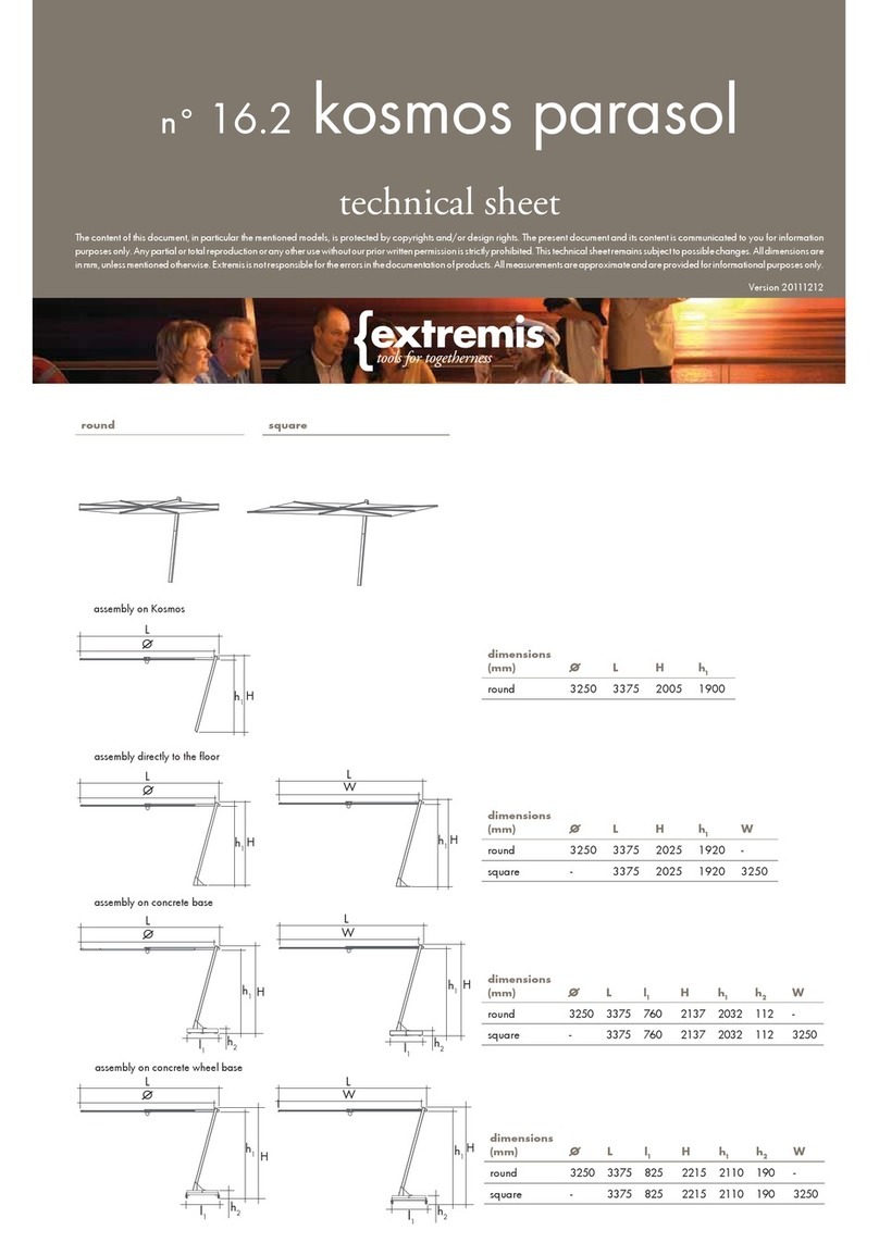 Extremis Kosmos Parasol Series Instruction Manual Extremis Kosmos Parasol Series Instruction Manual