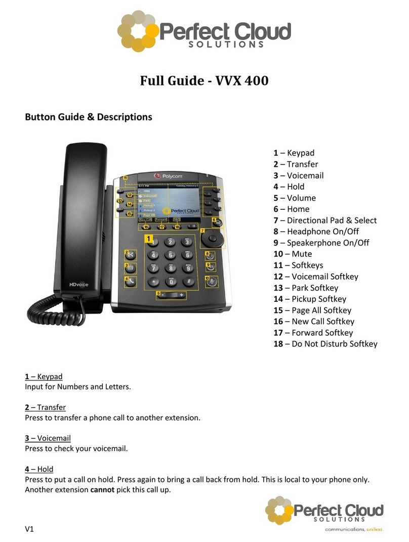 Polycom VVX 400 Series User manual