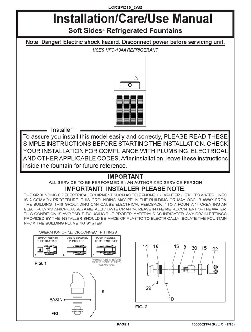 Elkay Soft Sides Series Installation, care & use manual Elkay Soft Sides Series Installation, care & use manual