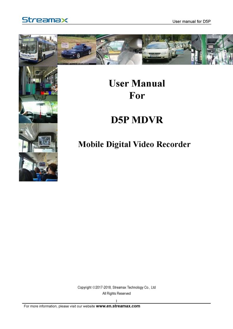 Streamax D5P MDVR User manual
