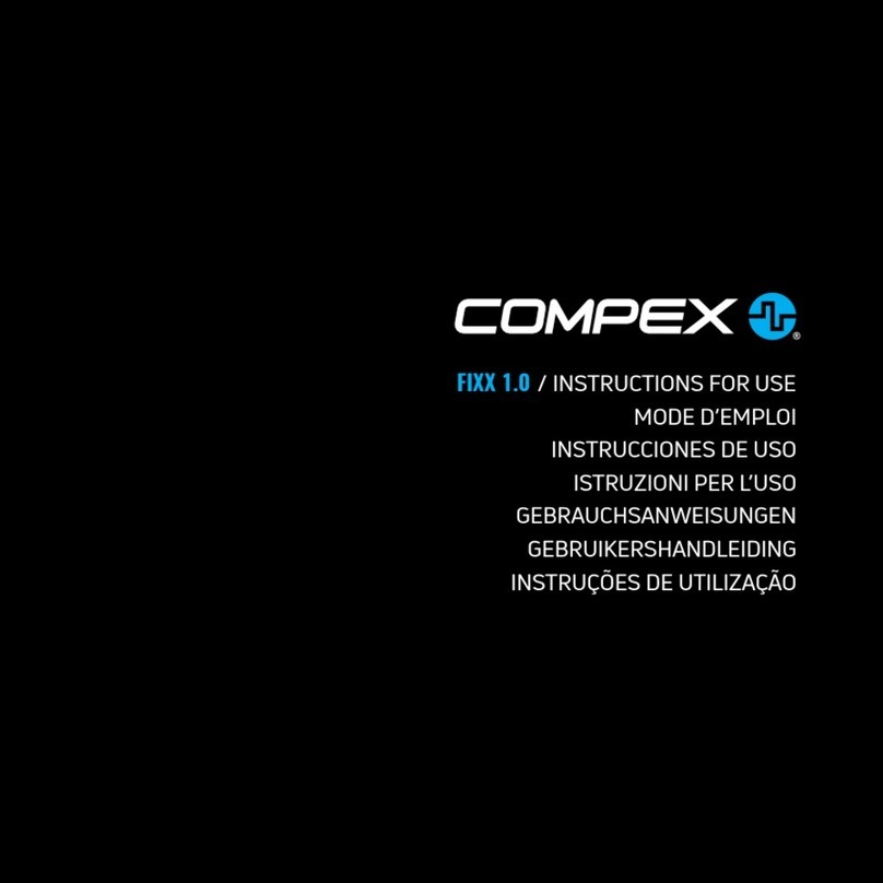 Compex FIXX 1.0 User manual