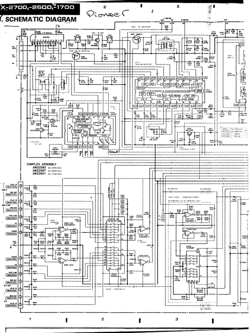 Pioneer SX-2700 Schematic diagram