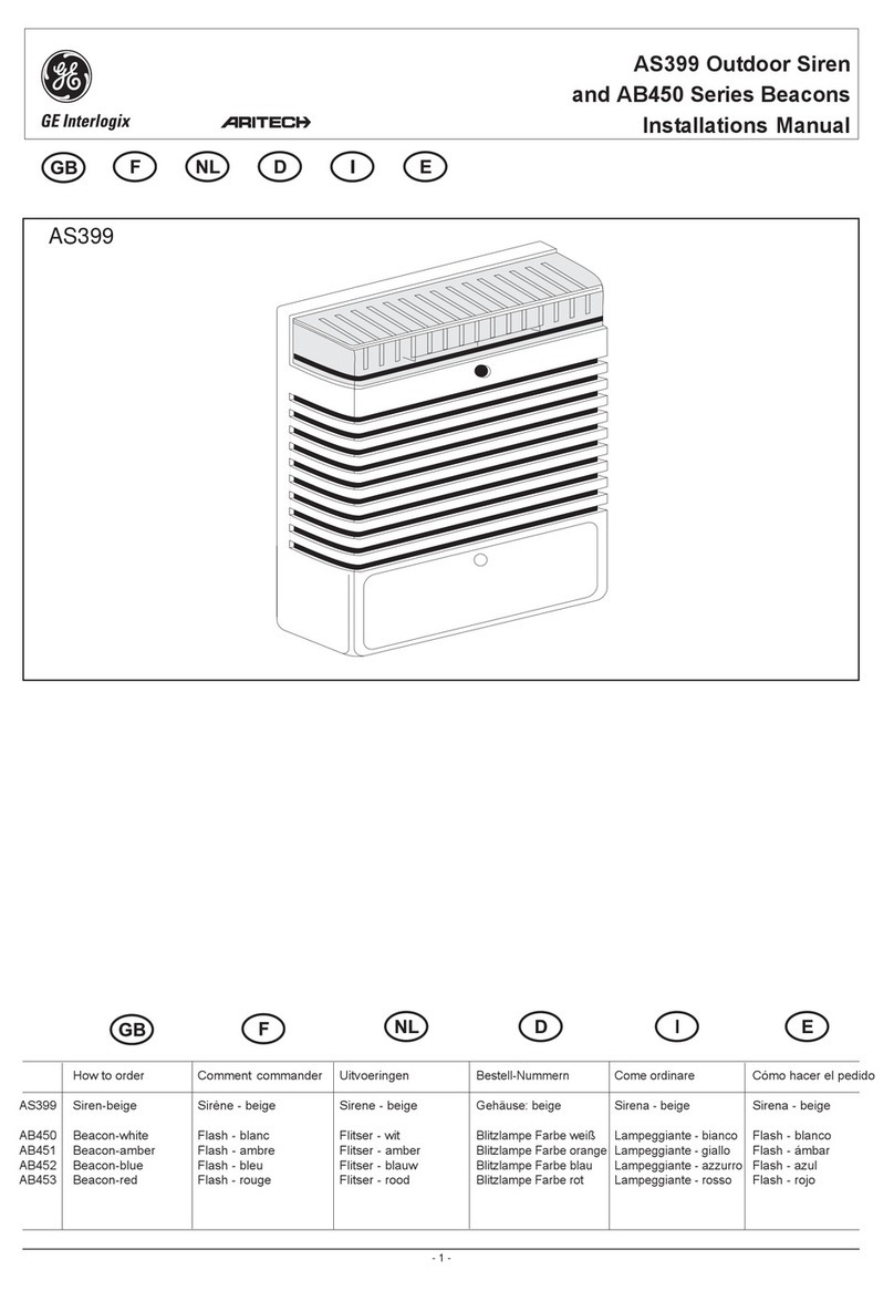 GE ARITECH AS399 installation manual