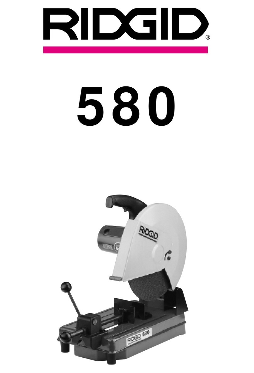 RIDGID 580 User manual