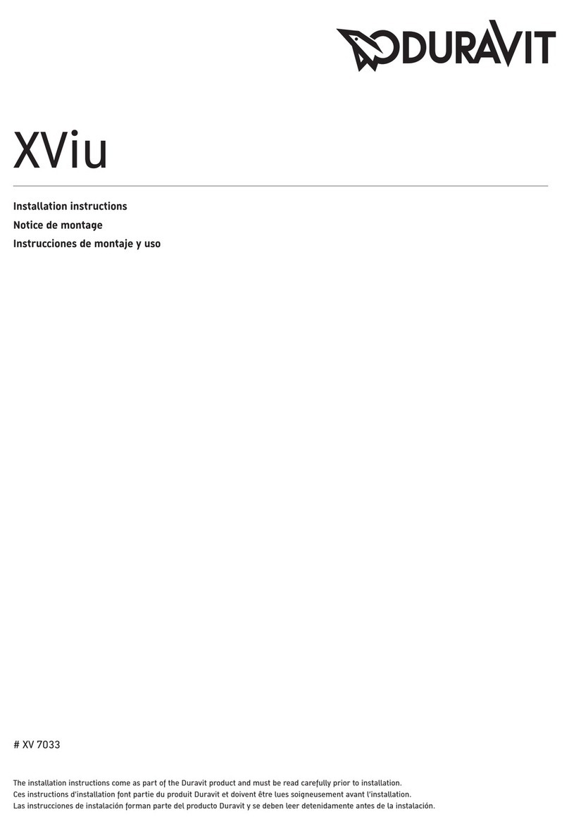 DURAVIT XViu User manual DURAVIT XViu User manual