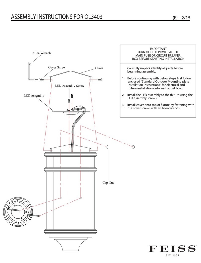 Feiss OL3403 Assembly instructions