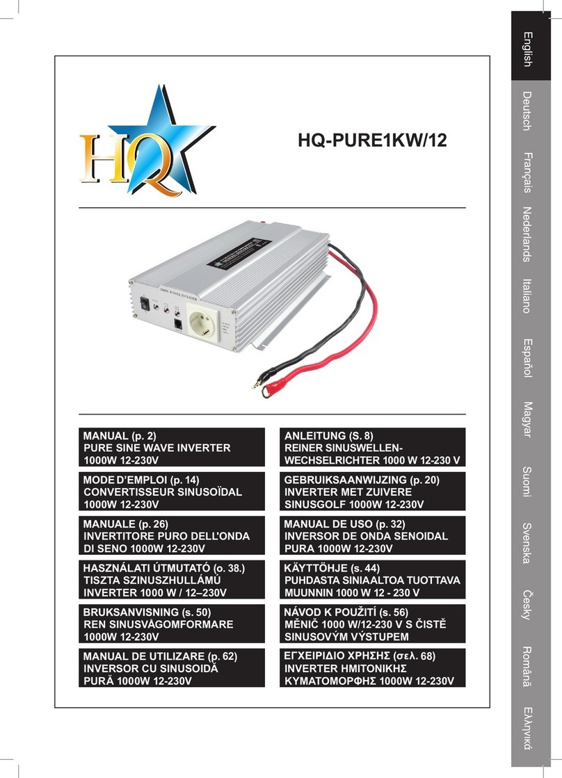 HQ PURE1KW/12 User manual