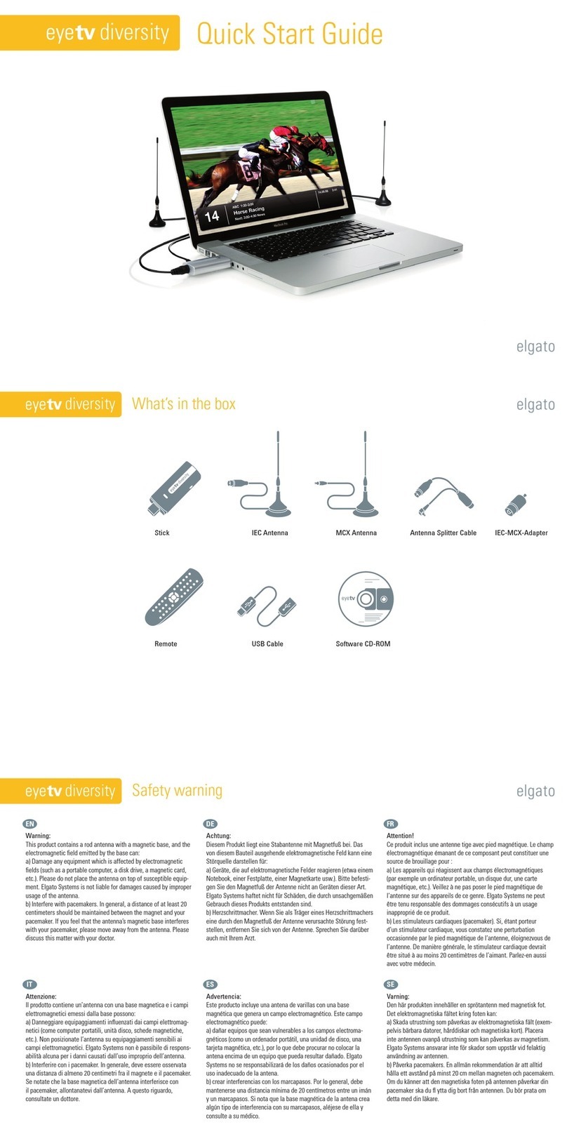 Elgato EyeTV Diversity quick start guide