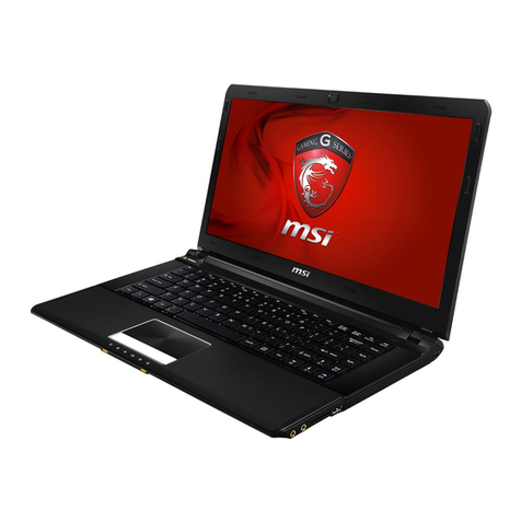 MSI GE40 User manual MSI GE40 User manual