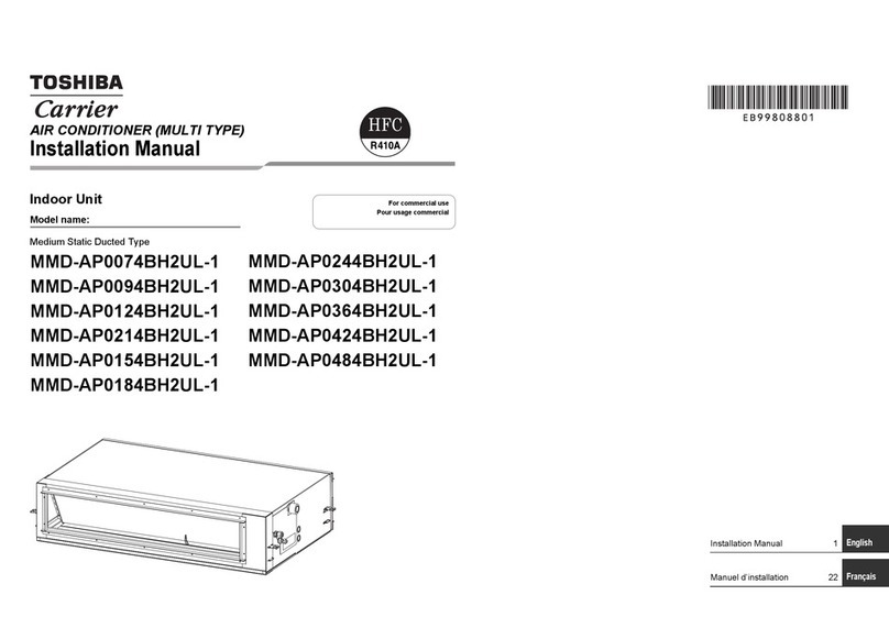 Toshiba Carrier MMD-AP0074BH2UL-1 User manual