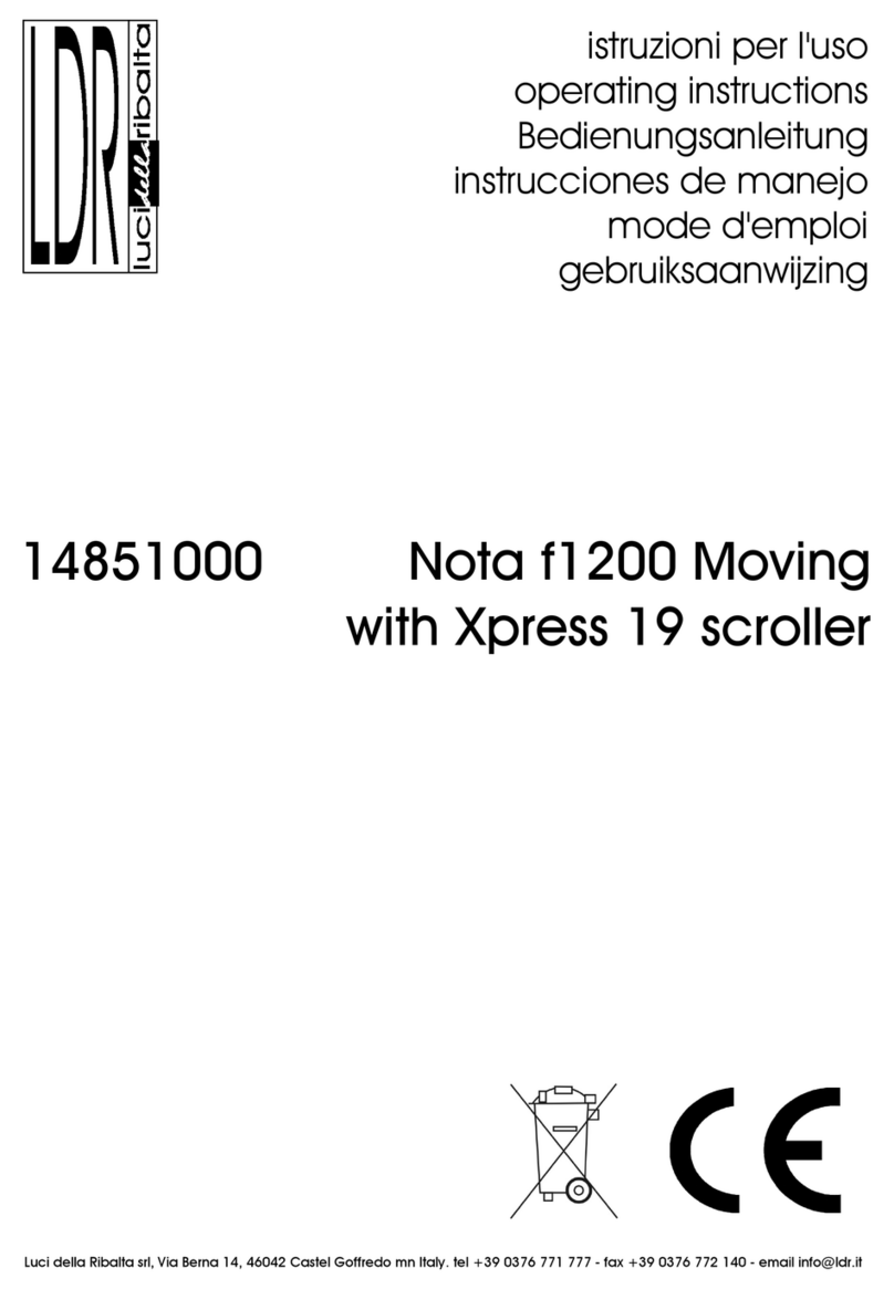 LDR Nota Moving F1200 operating instructions