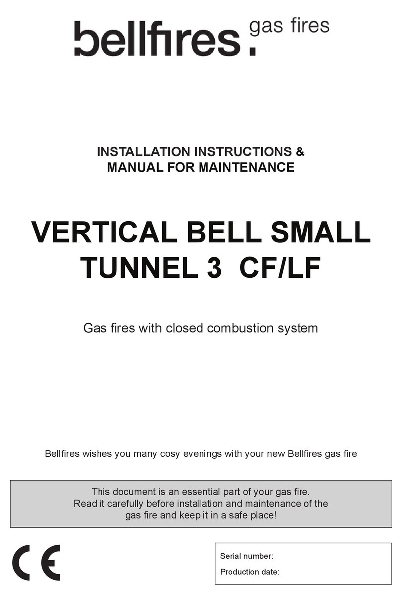 Bellfires VERTICAL BELL SMALL TUNNEL 3 CF Installation instructions & manual for maintenance Bellfires VERTICAL BELL SMALL TUNNEL 3 CF Installation instructions & manual for maintenance