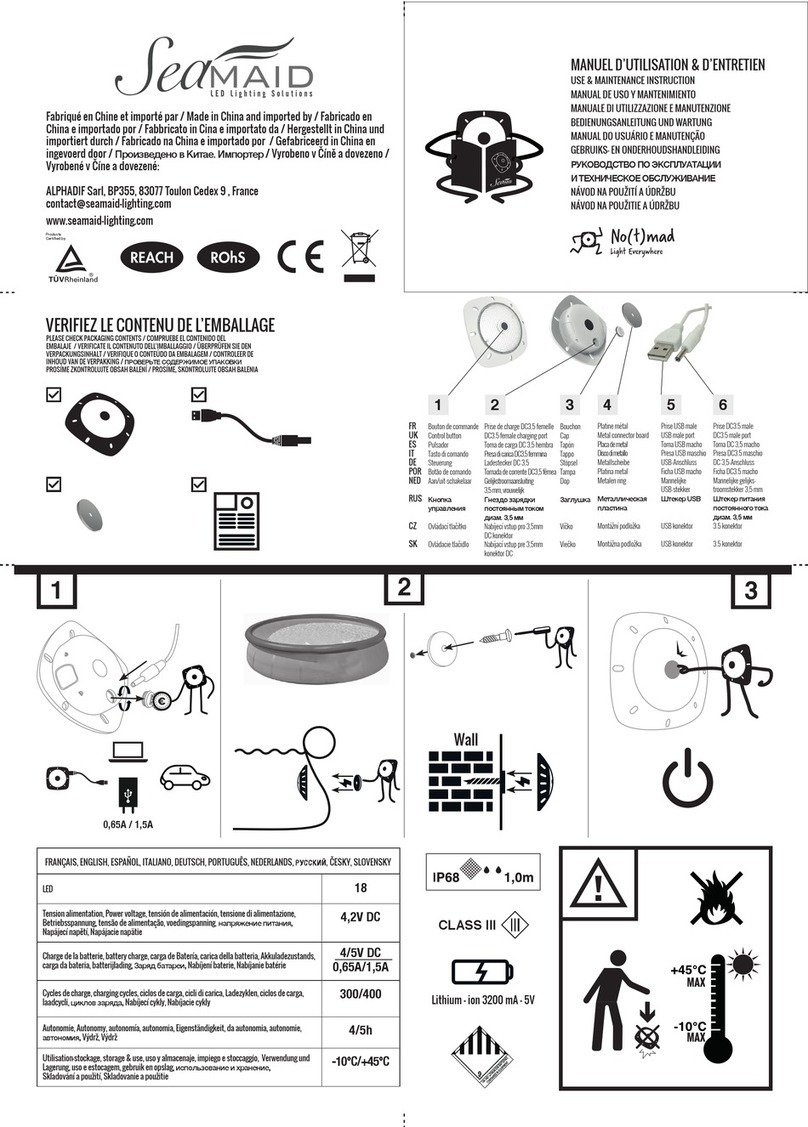Notmad Seamaid Use & maintenance instructions