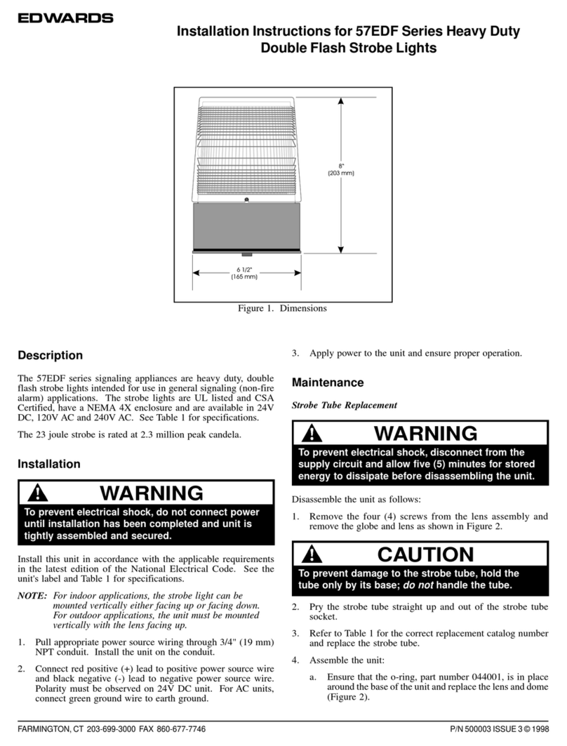 Edwards 57EDF Series installation instructions