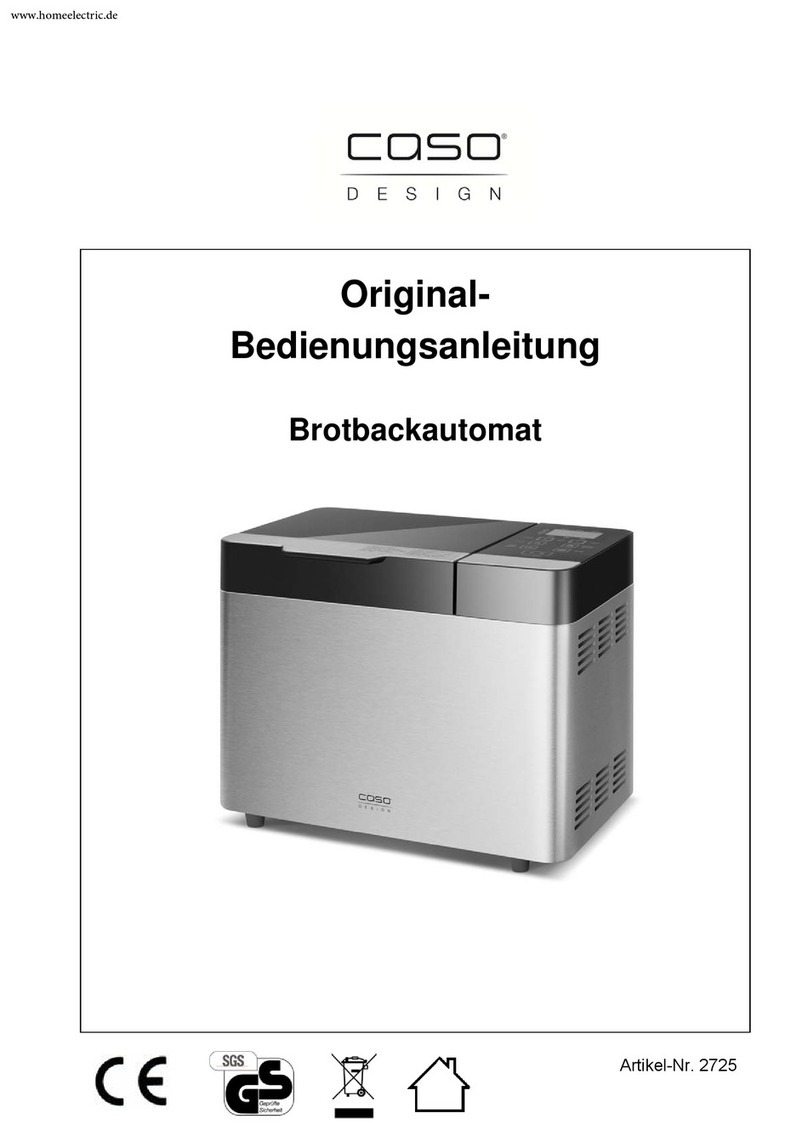 CASO DESIGN BM 1000 Original operating manual