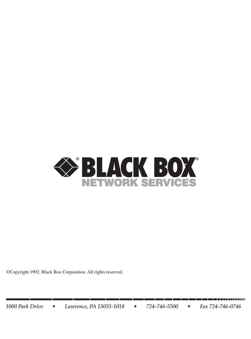 Black Box LE401A User manual Black Box LE401A User manual