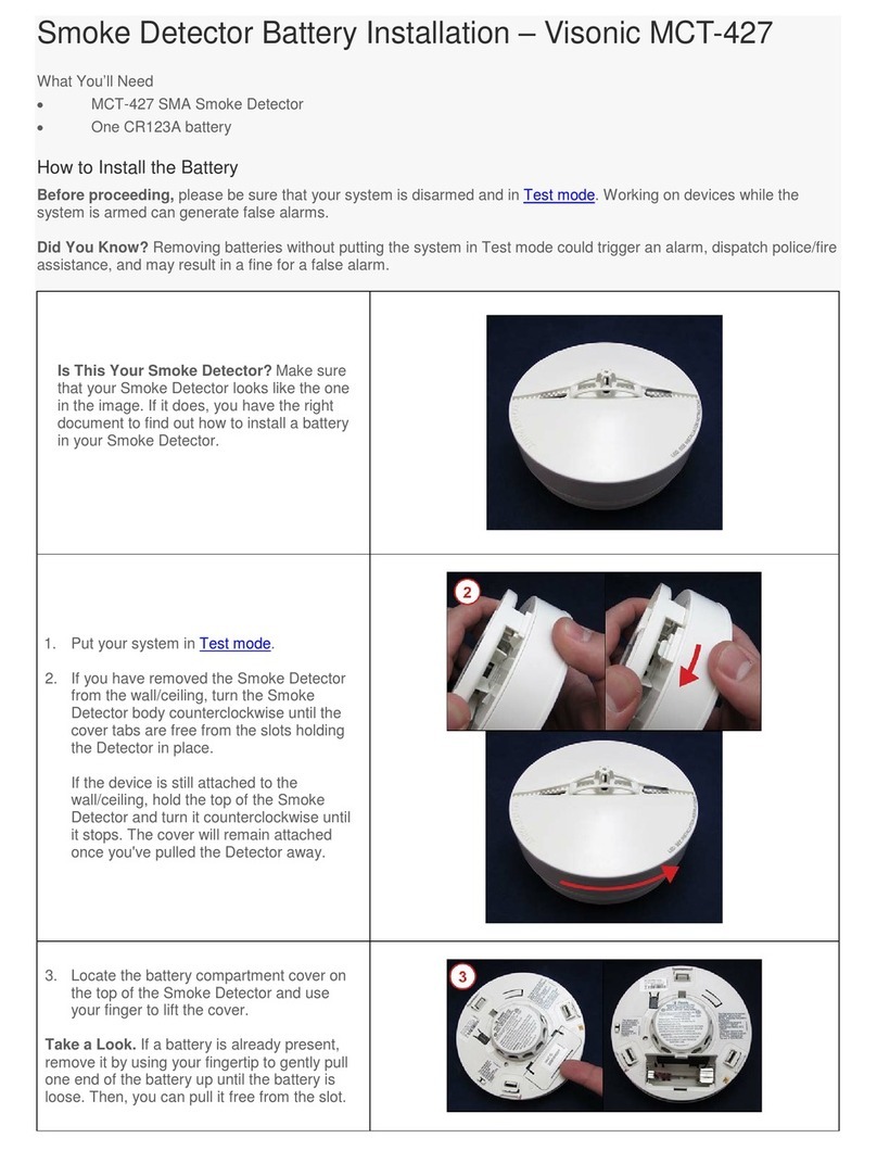 Comcast Visonic MCT-427 Battery Installation