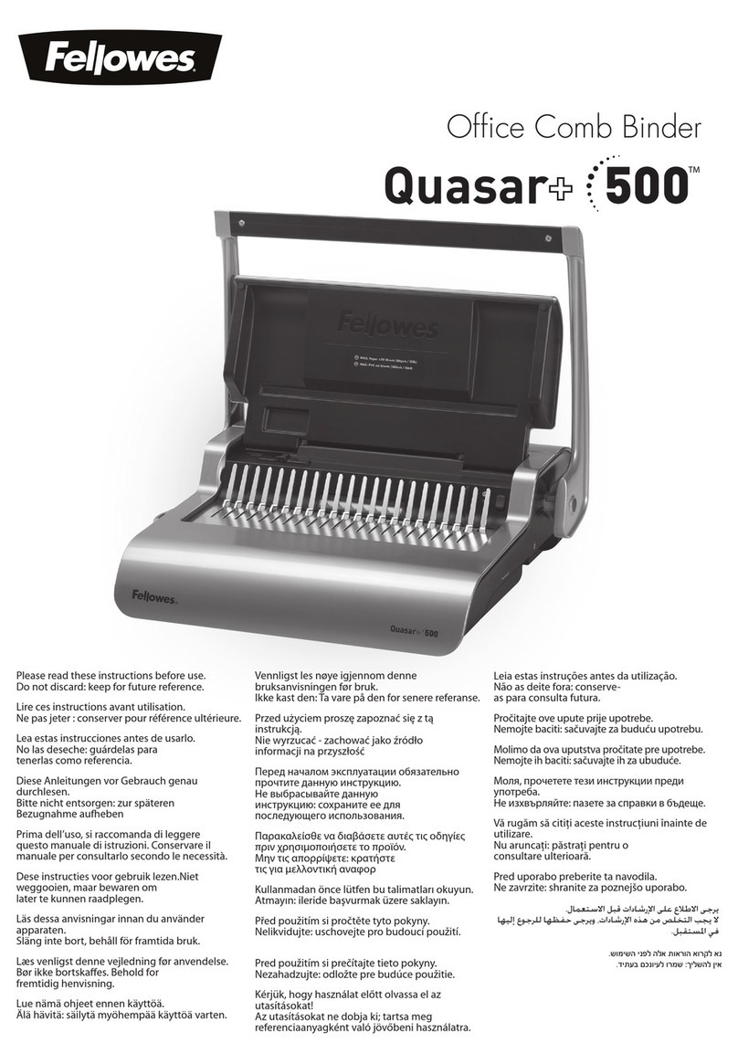 Fellowes Quasar+ 500 User manual