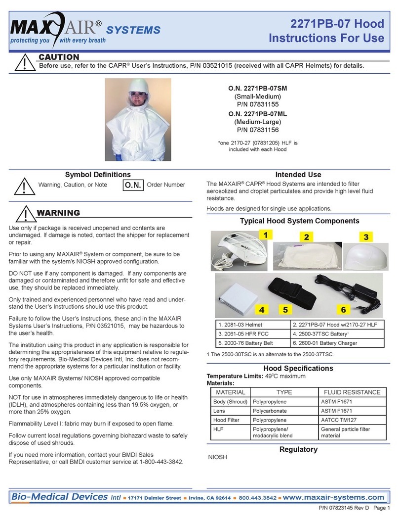 Maxair CAPR 2271PB-07SM Instructions for use
