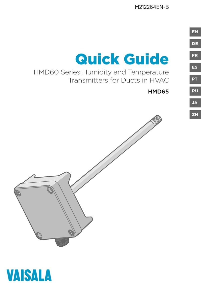 Vaisala HMD60 Series quick guide