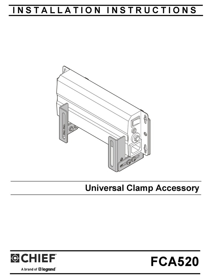 LEGRAND CHIEF FCA520 installation instructions