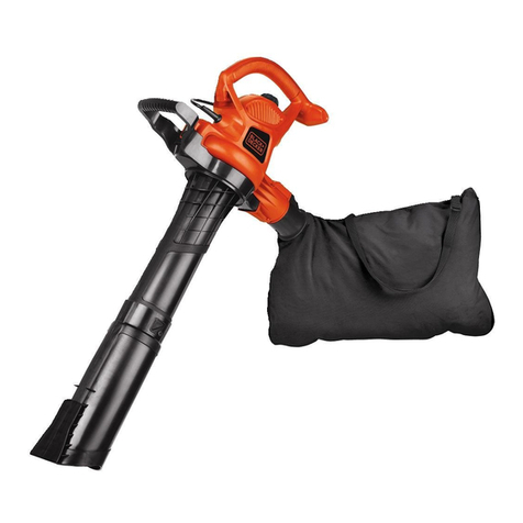 BLACK DECKER BV5600 Instructions for replacement of the fan cover BLACK DECKER BV5600 Instructions for replacement of the fan cover