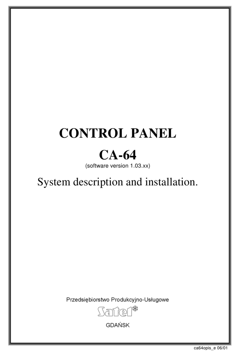 Satel CA-64 PTSA Operating and installation instructions