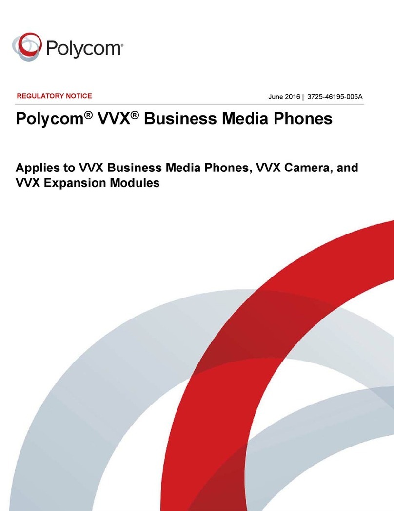 Polycom VVX Series Operation and maintenance manual