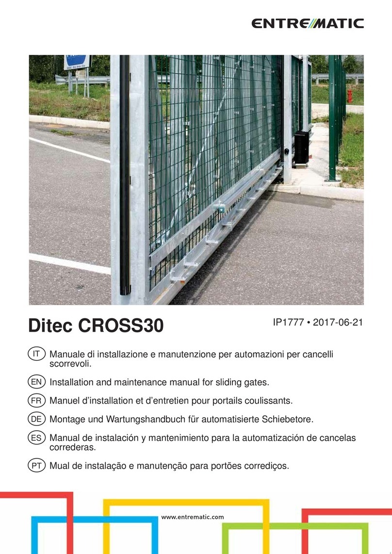 Entrematic Ditec CROSS30 Manual