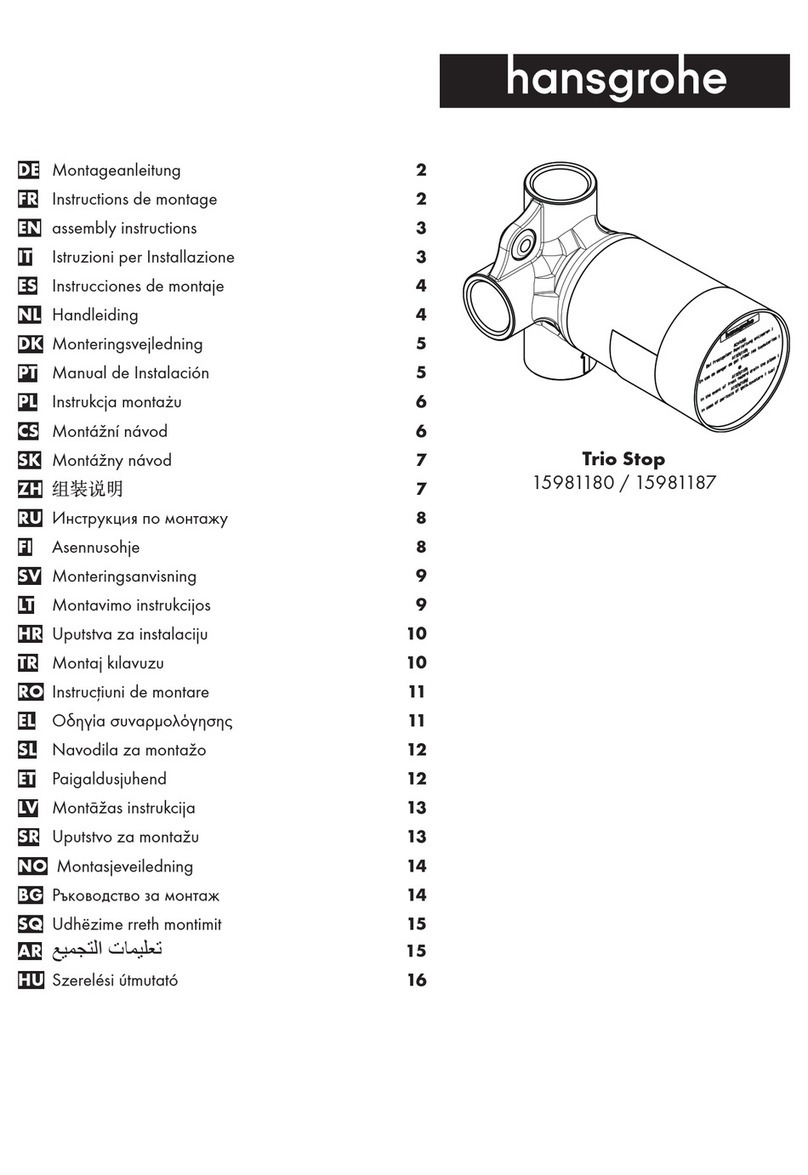 Hans Grohe Trio Stop 15981180 User manual