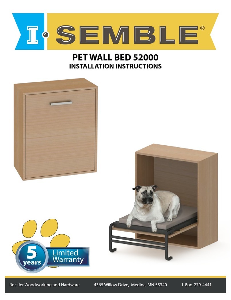 I-Semble PET WALL BED 52000 User manual