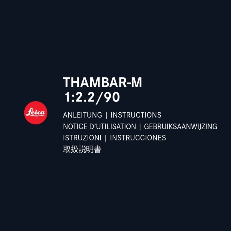 Leica THAMBAR-M 1:2.2/90 User manual