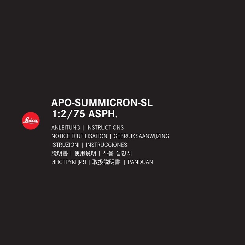 Leica APO-SUMMICRON-SL 1:2/75 ASPH. instructions