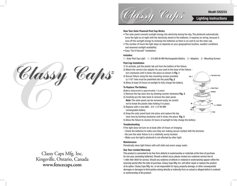 Classy Caps CH2233 instructions