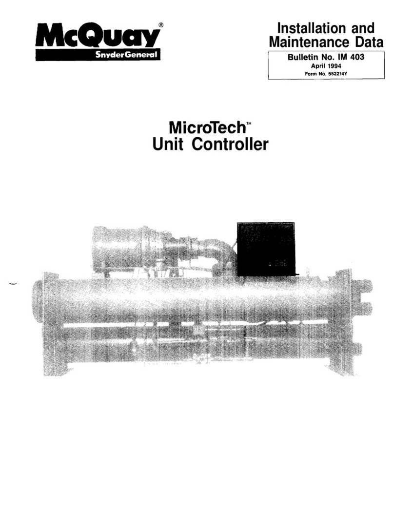McQuay MicroTech Instruction Manual