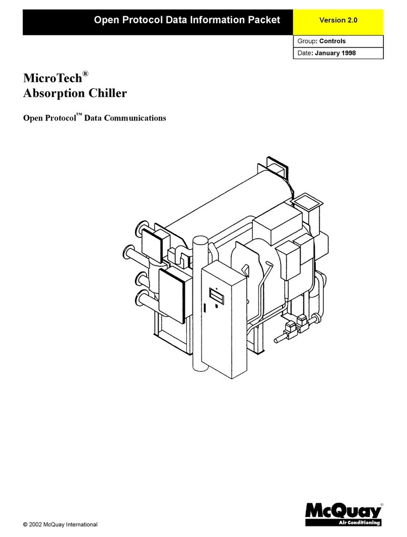 McQuay MicroTech MAG User manual McQuay MicroTech MAG User manual