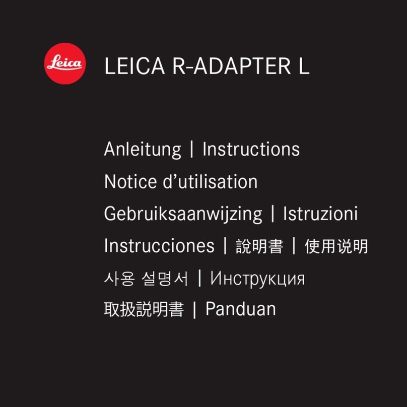 Leica R-ADAPTER L User manual