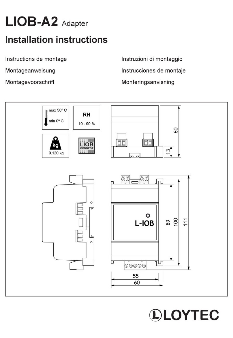 LOYTEC LIOB-A2 installation instructions