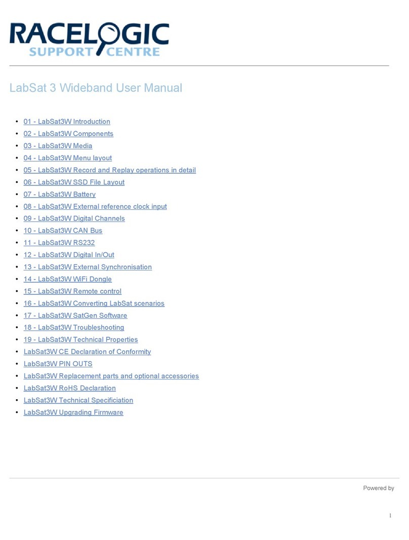 Racelogic LabSat 3 user manual Racelogic LabSat 3 user manual